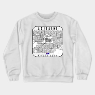 Adelaide Map Australia Crewneck Sweatshirt